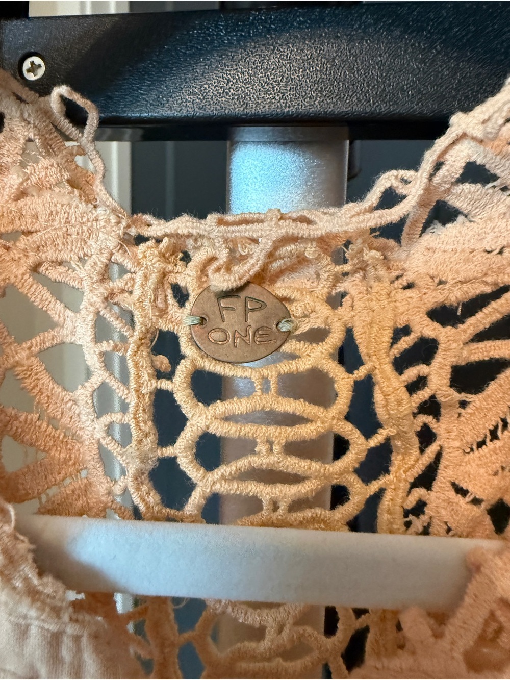Free People peach dress- medium - Picture 5 of 8